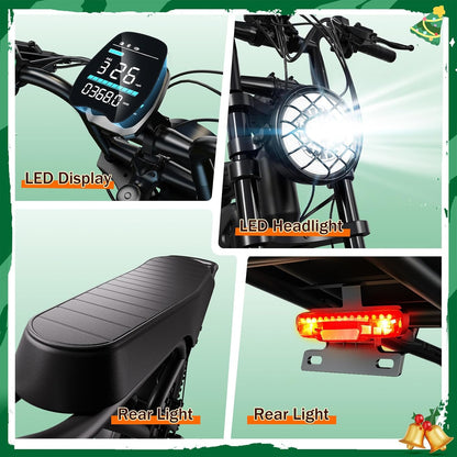 7-Speed Electric Bike for Adults