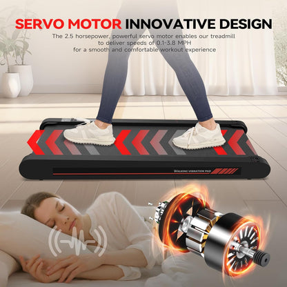 Walking Vibration Pad with Manual Incline