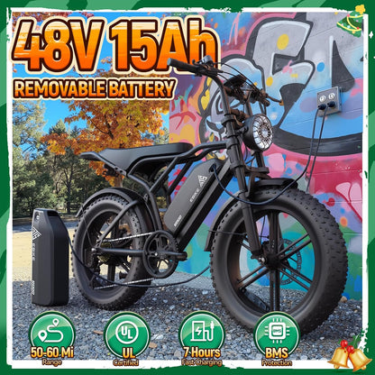7-Speed Electric Bike for Adults